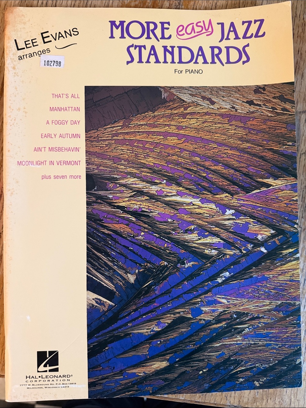 More Easy Jazz Standards Piano Book - Cream & Purple Cover - Lee Evans